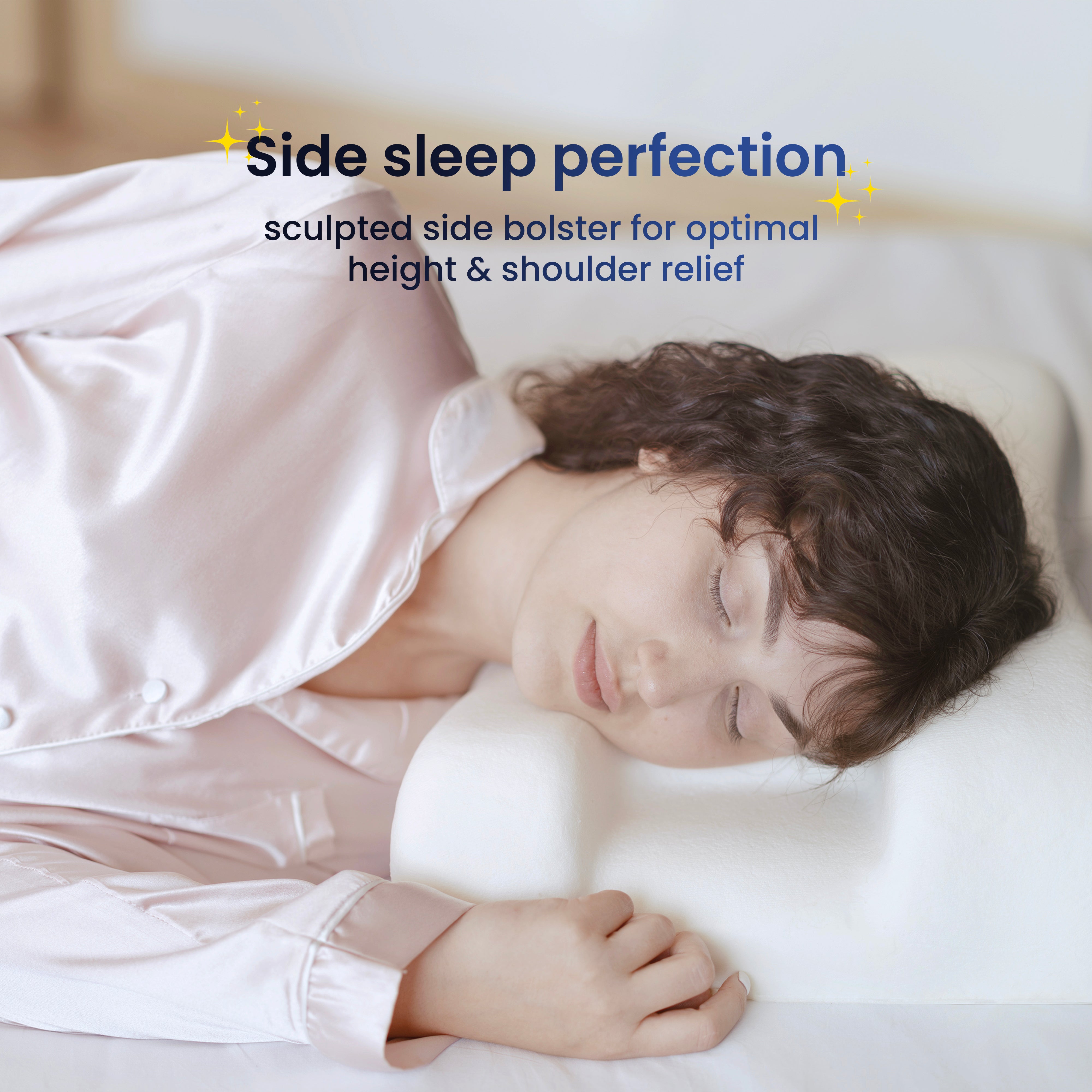 SleepSleek Beauty Pillow with Cotton Pillowcase on Sleep Sleek